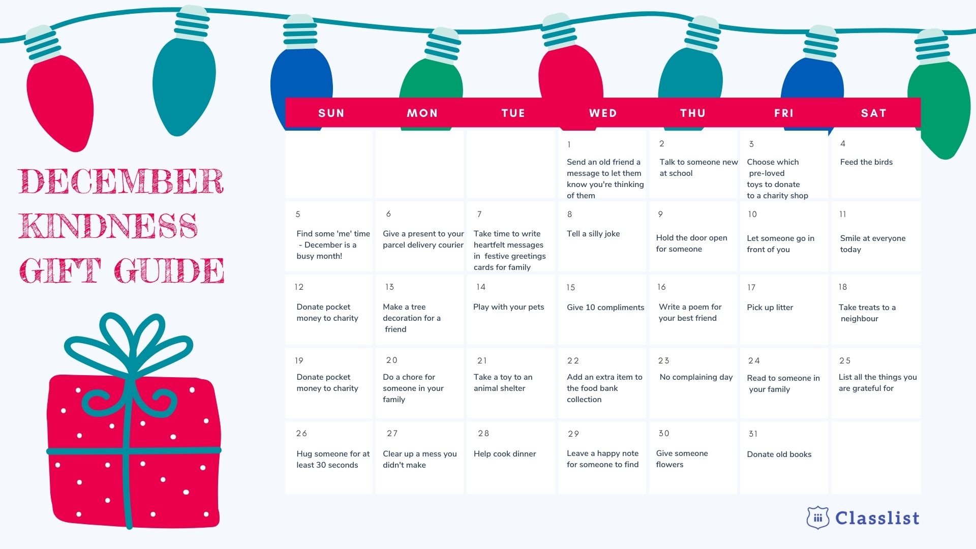 Kindness calendar (2)