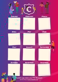 Year at a Glance Poster (A4 Document)