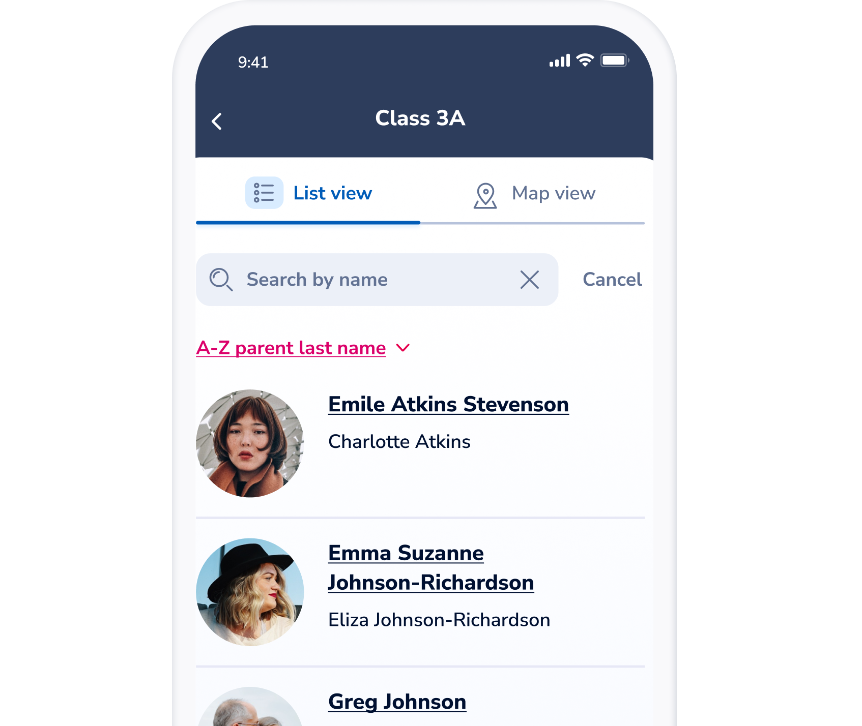 Classlist class directory of parents